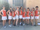 Coalinga Horned Toads Girls Varsity Tennis Spring 15-16 team photo.