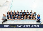 Meridian Warriors Boys Varsity Swimming Fall 21-22 team photo.