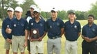 Lincoln Charter Eagles Boys Varsity Golf Spring 21-22 team photo.