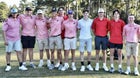 Jacksonville Cardinals Boys Varsity Golf Spring 21-22 team photo.