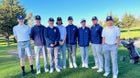 Mission College Prep Royals Boys Varsity Golf Spring 21-22 team photo.