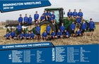 Bennington Badgers Boys Varsity Wrestling Winter 19-20 team photo.