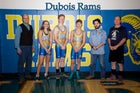 Dubois Rams Boys Varsity Wrestling Winter 19-20 team photo.