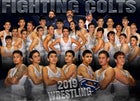 Silver Slvr Ftg Colts Boys Varsity Wrestling Winter 19-20 team photo.