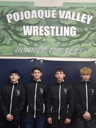 Pojoaque Valley Elks Boys Varsity Wrestling Winter 19-20 team photo.