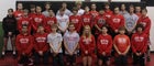South Point Red Raiders Boys Varsity Wrestling Winter 19-20 team photo.