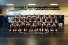 Volcano Vista Hawks Boys Varsity Wrestling Winter 19-20 team photo.