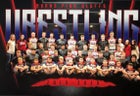 Burns/Pine Bluffs  Boys Varsity Wrestling Winter 19-20 team photo.