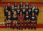 Penfield Patriots Girls Varsity Volleyball Fall 15-16 team photo.