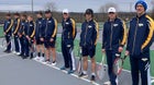 Monroe Hornets Boys Varsity Tennis Spring 21-22 team photo.