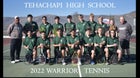 Tehachapi Warriors Boys Varsity Tennis Spring 21-22 team photo.