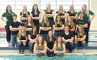 Derby Panthers Girls Varsity Swimming Spring 16-17 team photo.