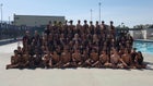 Centennial Huskies Girls Varsity Swimming Spring 16-17 team photo.