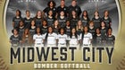 Midwest City Bombers Girls Varsity Softball Fall 25-26 team photo.