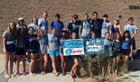 Cactus Cobras Girls Varsity Swimming Fall 16-17 team photo.