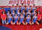 West Mesa Mustangs Boys Varsity Wrestling Winter 16-17 team photo.