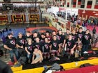 Belen Eagles Boys Varsity Wrestling Winter 16-17 team photo.
