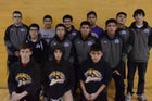 Kirtland Central Broncos Boys Varsity Wrestling Winter 16-17 team photo.