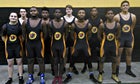 Jonesboro Hurricane Boys Varsity Wrestling Winter 16-17 team photo.