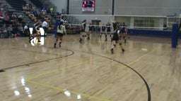Rogers volleyball highlights vs. Lago Vista High School