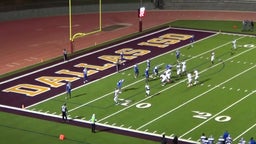 Adamson football highlights Justin F. Kimball High School