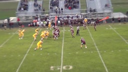 Wes-Del football highlights Monroe Central High School