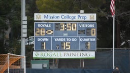 Linfield Christian football highlights Mission Prep High School