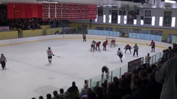 Ridgefield ice hockey highlights New Canaan High School